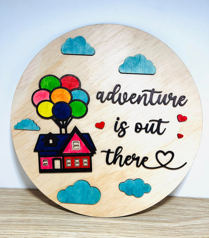 Adventure awaits plaque