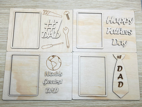 Set of 4 Fathers Day Photo Frame