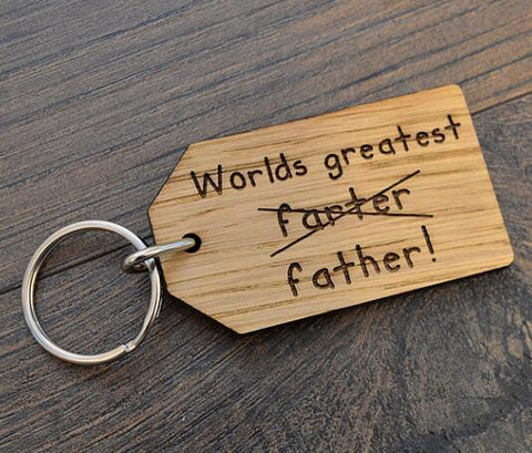 Worlds Greatest Farter Key-ring - Laser Cut Crafts