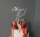 Custom Mirror Cake Toppers - Laser Cut Crafts