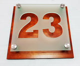 Acrylic + Wood House Numbers - Laser Cut Crafts