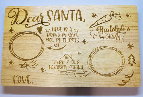 Engraved Santa boards