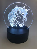 Unicorn Colour Changing LED Lamps - Laser Cut Crafts
