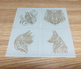 Tempered glass coasters