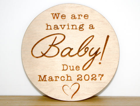 Baby Due! Announcement Discs👶