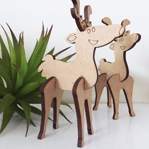 3d Reindeer - Laser Cut Crafts