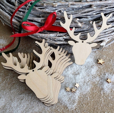 Reindeer Head Decoration - Laser Cut Crafts