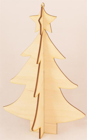 3D Christmas Tree - Laser Cut Crafts