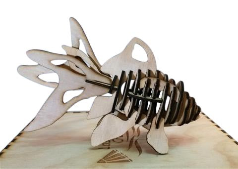 3D Model Gold Fish - Laser Cut Crafts
