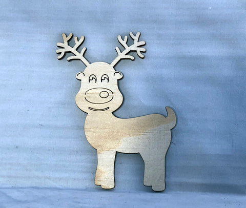 Cute Reindeer Wall Art - Laser Cut Crafts