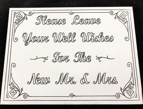 Wedding Wishing Well Sign - Laser Cut Crafts