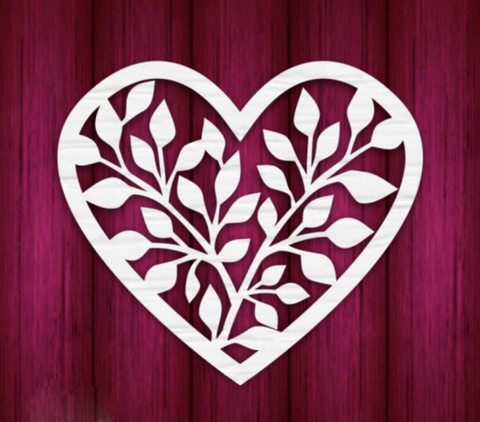 Mothers Day Heart 3 - Laser Cut Crafts