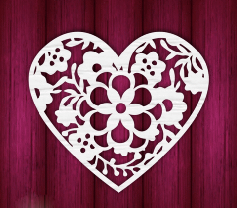 Mothers Day Heart 4 - Laser Cut Crafts