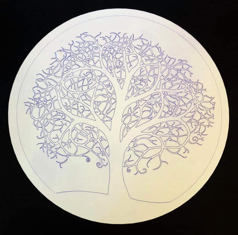 Pen Drawn Tree Of Life - Laser Cut Crafts