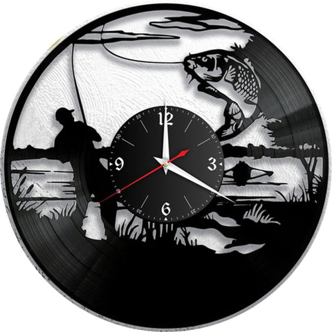 Fishing Wall Clock