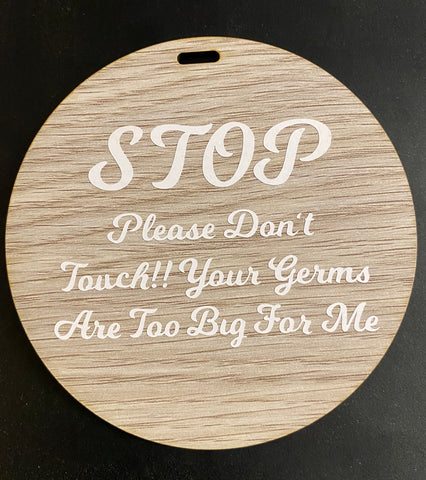 Your germs are too big! Baby milestone discs